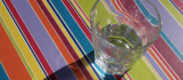 Summer Holidays Water Glass